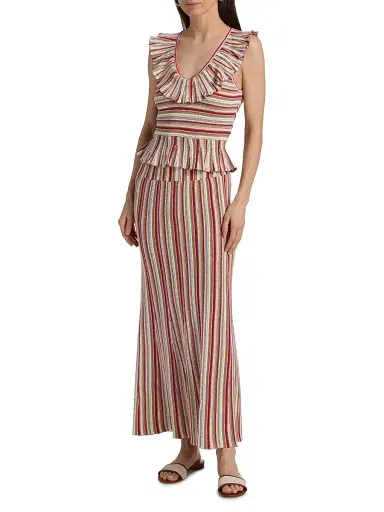 RAILS Women's Nari Striped Cotton Maxi Skirt - Havana Stripe - Size XS | Thumbnail 2 RAILS Women's Nari Striped Cotton Maxi Skirt - Havana Stripe - Size XS | Thumbnail 2