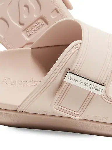 Alexander McQueen Women's Hybrid Pool Slides - Beige - Size 8 Sandals | Thumbnail 4