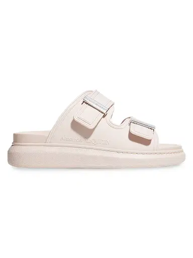 Alexander McQueen Women's Hybrid Pool Slides - Beige - Size 8 Sandals | Thumbnail 1