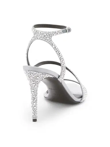 Alexander McQueen Women's Skull 90MM Embellished Strappy Sandals | Thumbnail 4 Alexander McQueen Women's Skull 90MM Embellished Strappy Sandals | Thumbnail 4
