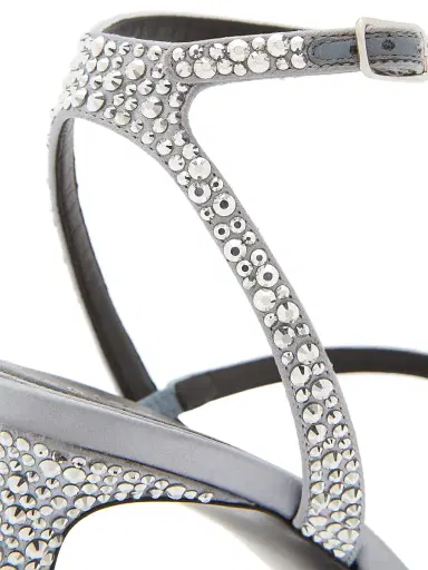 Alexander McQueen Women's Skull 90MM Embellished Strappy Sandals | Thumbnail 7 Alexander McQueen Women's Skull 90MM Embellished Strappy Sandals | Thumbnail 7