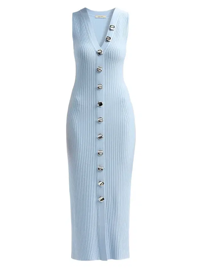 Women's Eliza Rib-Knit Midi Dress - Blue