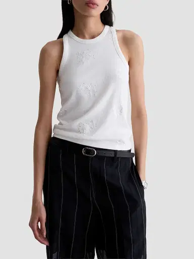 AG Jeans Women's Michelle Rib-Knit Tank | Thumbnail 4 AG Jeans Women's Michelle Rib-Knit Tank | Thumbnail 4