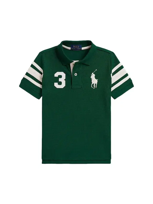 Polo Ralph Lauren Little Boy's & Boy's Big Pony Cotton Polo Shirt - Hunter Green