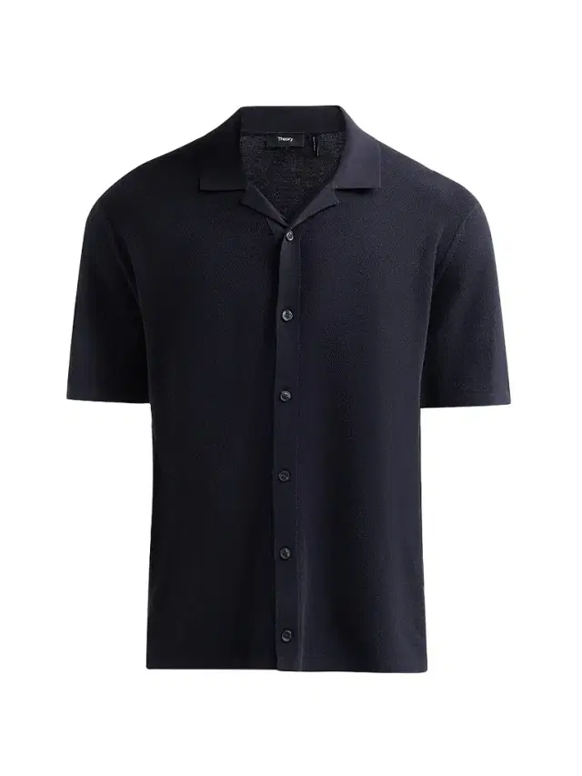 Theory Men's Knit Button-Front Shirt - Dark Eclipse
