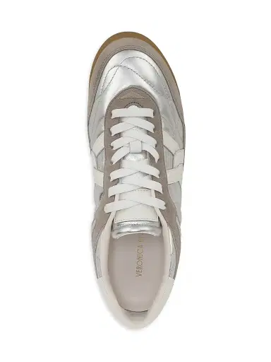Veronica Beard Women's Natalia Leather Low-Top Sneakers - Silver Grey - Size 12 | Thumbnail 4 Veronica Beard Women's Natalia Leather Low-Top Sneakers - Silver Grey - Size 12 | Thumbnail 4