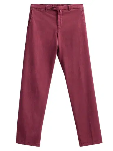 Kiton Men's Stretch Tapered Leg Flat-Front Trousers | Thumbnail 1