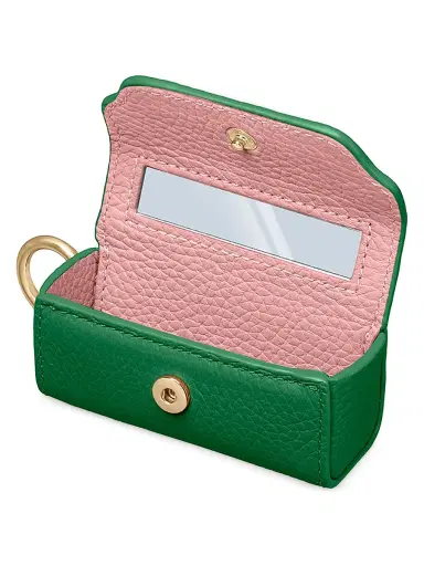 MAISON de SABRÉ Women's Leather Lipstick Charm - Emerald Lily | Thumbnail 3