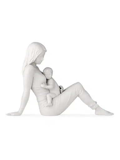Lladro A Mother's Love Porcelain Sculpture - White | Thumbnail 4