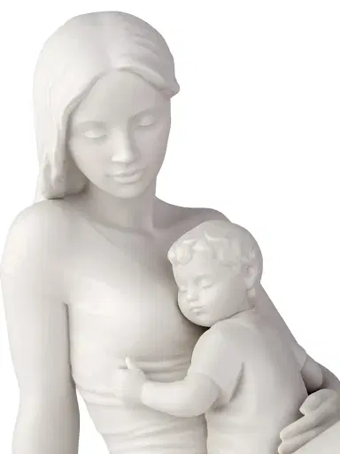 Lladro A Mother's Love Porcelain Sculpture - White | Thumbnail 5