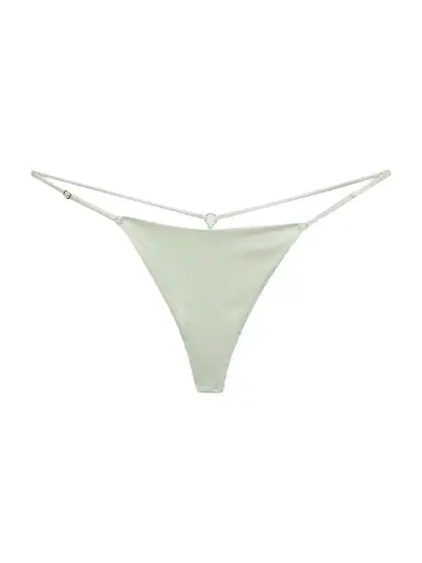 Kiki de Montparnasse Women's Tous Les Jours Silk G-String - Menthe - Size XL | Thumbnail 1
