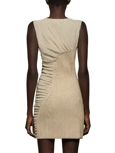Et Ochs Women's Aisling Striped Cotton Combo Minidress - Sand - Size Large | Thumbnail 5