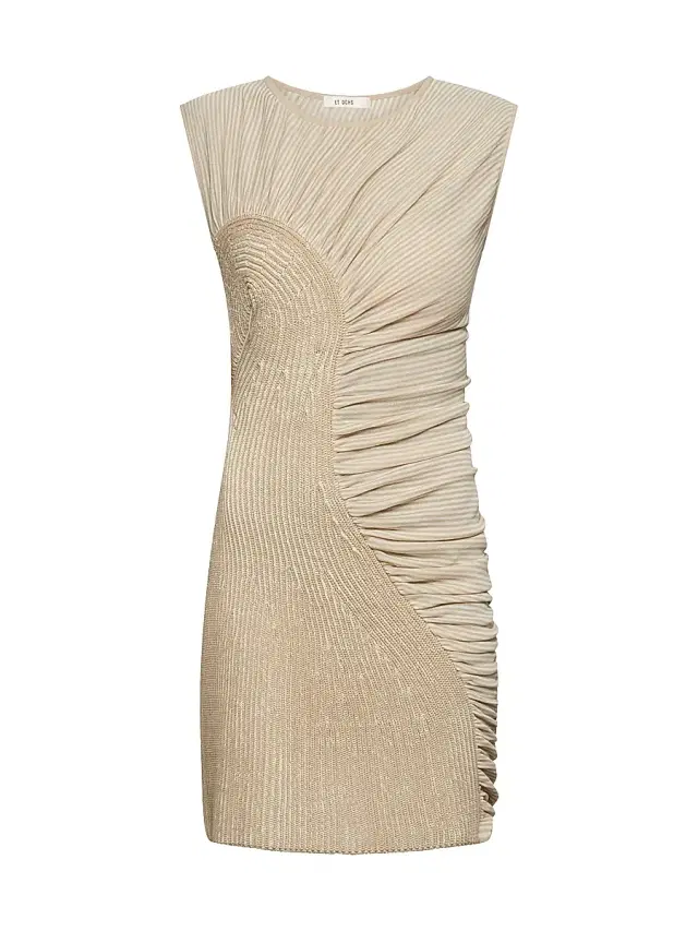 Et Ochs Women's Aisling Striped Cotton Combo Minidress - Sand