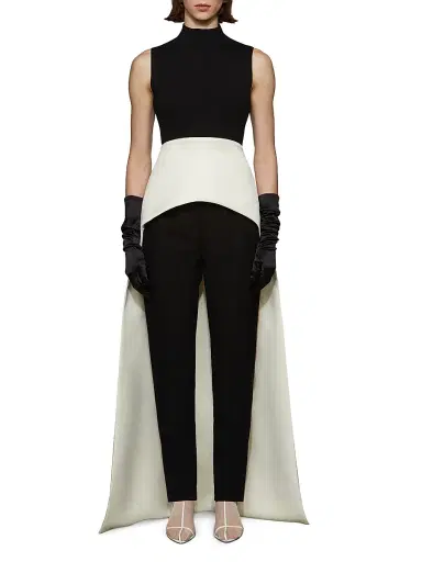 Et Ochs Women's Beckett High-Low Combo Top - Black | Thumbnail 2