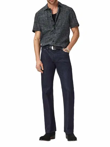 JOHN VARVATOS Men's Malon Cotton Seersucker Shirt - Navy - Size XL | Thumbnail 2 JOHN VARVATOS Men's Malon Cotton Seersucker Shirt - Navy - Size XL | Thumbnail 2