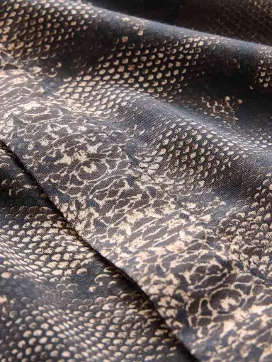 JOHN VARVATOS Men's Loren Snake-Print Short-Sleeve Shirt - Light Khaki - Size XL | Thumbnail 7