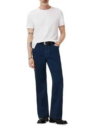 JOHN VARVATOS Men's Stanley Textured Pima Cotton T-Shirt | Thumbnail 2 JOHN VARVATOS Men's Stanley Textured Pima Cotton T-Shirt | Thumbnail 2