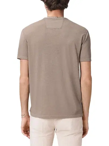 JOHN VARVATOS Men's Duke Short-Sleeve Henley Shirt | Thumbnail 4 JOHN VARVATOS Men's Duke Short-Sleeve Henley Shirt | Thumbnail 4