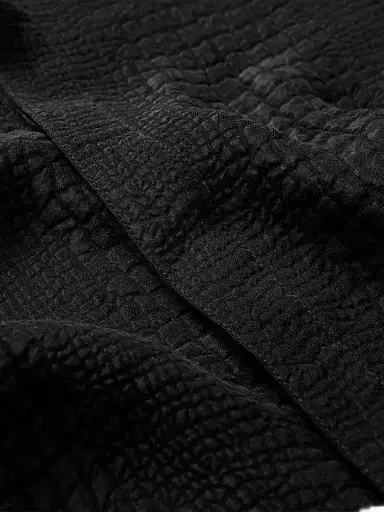 JOHN VARVATOS Men's Vito Croc-Jacquard Silk Button-Front Shirt | Thumbnail 7