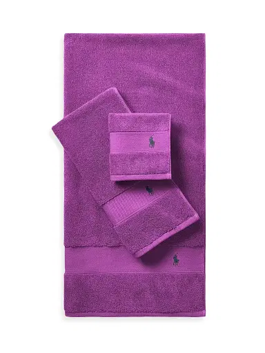 Ralph Lauren Polo Player Cotton Bath Mat - Paloma Purple - Size Bath Mat | Thumbnail 2