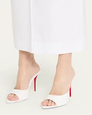 Christian Louboutin 100mm Miss Z Leather Mule Sandals | Thumbnail 2