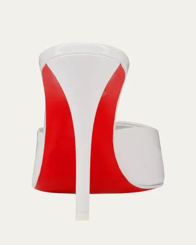 Christian Louboutin 100mm Miss Z Leather Mule Sandals | Thumbnail 4