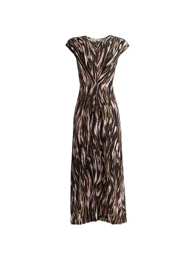 Proenza Schouler White Label Women's Miranda Printed Jersey Midi Dress - Willow Multi - Size XL | Thumbnail 1