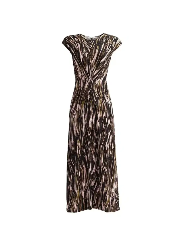 Proenza Schouler White Label Women's Miranda Printed Jersey Midi Dress - Willow Multi