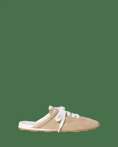 Miu Miu Suede Sneaker Mules | Thumbnail 2