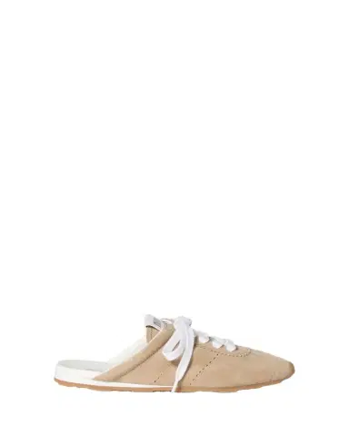Miu Miu Suede Sneaker Mules | Thumbnail 1