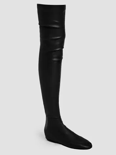 Proenza Schouler Women's Tee Faux Leather Over-The-Knee Boots - Black - Size 11 | Thumbnail 2