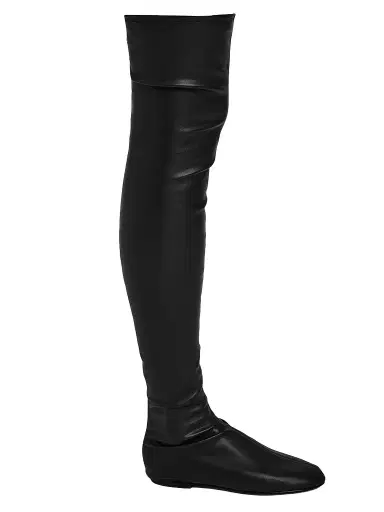 Proenza Schouler Women's Tee Faux Leather Over-The-Knee Boots - Black - Size 11 | Thumbnail 1
