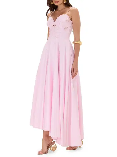 PatBo Women's Lotus Embroidered Maxi Dress - Light Pink - Size 8 | Thumbnail 6 PatBo Women's Lotus Embroidered Maxi Dress - Light Pink - Size 8 | Thumbnail 6