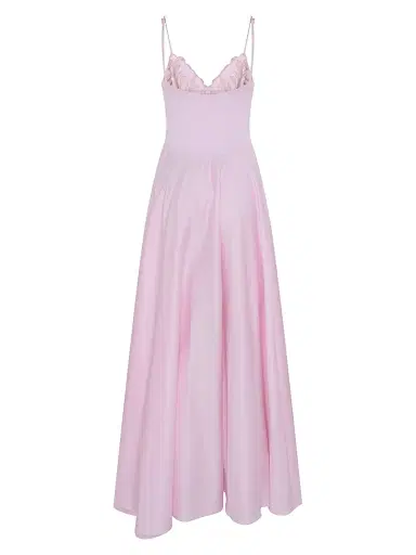 PatBo Women's Lotus Embroidered Maxi Dress - Light Pink - Size 8 | Thumbnail 8 PatBo Women's Lotus Embroidered Maxi Dress - Light Pink - Size 8 | Thumbnail 8