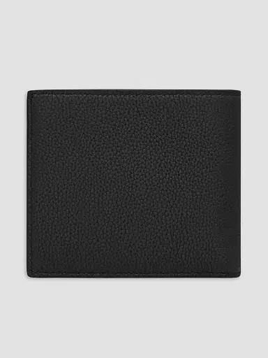 Saint Laurent Men's Cassandre Shadow Leather Wallet with Coin Purse - Black | Thumbnail 3