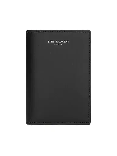 Saint Laurent Men's Credit Card Wallet in Smooth Leather - Black | Thumbnail 1