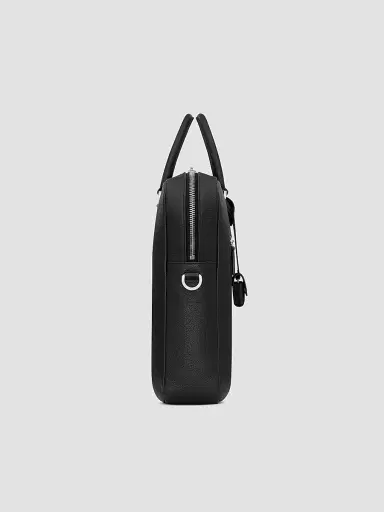 Saint Laurent Men's Sac De Jour Large Briefcase in Grained Leather - Black | Thumbnail 3