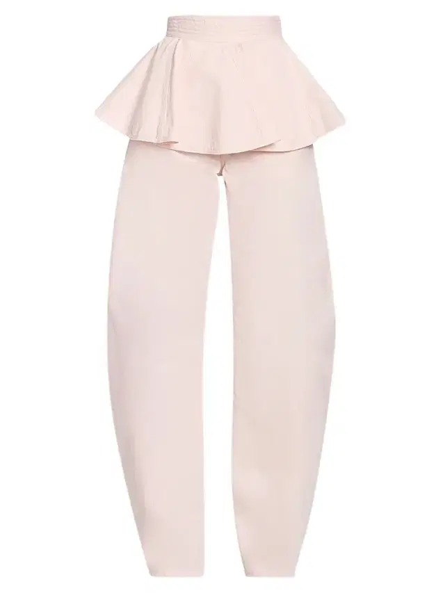Women's Tinted Peplum Denim Belt - Rose Pale