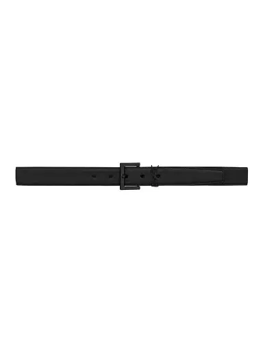 Saint Laurent Men's Cassandre Belt in Smooth Leather - Black - Size 44 | Thumbnail 1