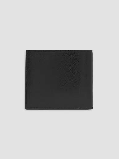 Saint Laurent Men's East-West Wallet with Coin Purse in Coated Bark Leather - Black | Thumbnail 3