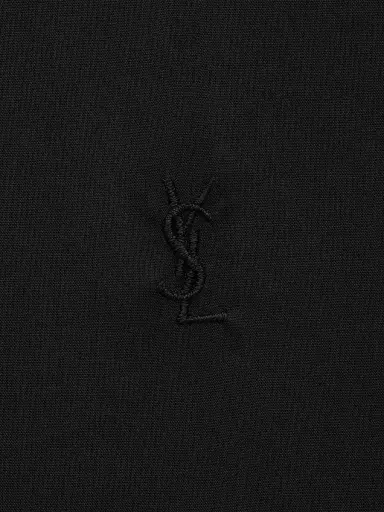 Saint Laurent Men's Cassandre Shirt in Cotton Voile - Noir - Size 15 | Thumbnail 3 Saint Laurent Men's Cassandre Shirt in Cotton Voile - Noir - Size 15 | Thumbnail 3