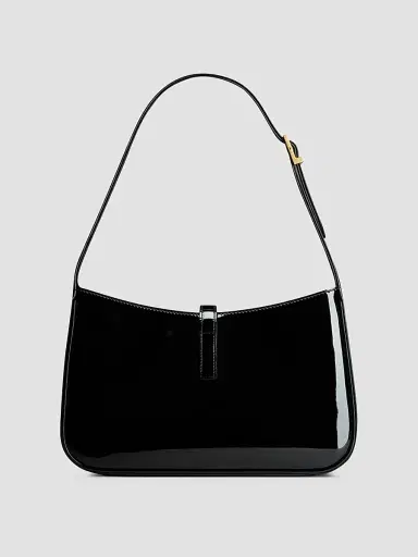 Saint Laurent Women's Le 5 à 7 Shoulder Bag in Patent Leather - Black | Thumbnail 2 Saint Laurent Women's Le 5 à 7 Shoulder Bag in Patent Leather - Black | Thumbnail 2