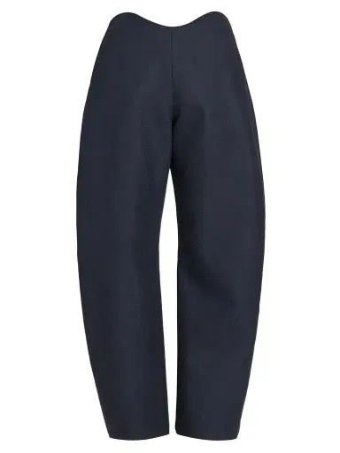 Alaïa Women's Wool Crepe Rounded-Leg Pants | Thumbnail 1 Alaïa Women's Wool Crepe Rounded-Leg Pants | Thumbnail 1