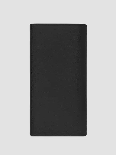 Saint Laurent Men's Cassandre Continental Wallet in Grain De Poudre Leather | Thumbnail 3 Saint Laurent Men's Cassandre Continental Wallet in Grain De Poudre Leather | Thumbnail 3