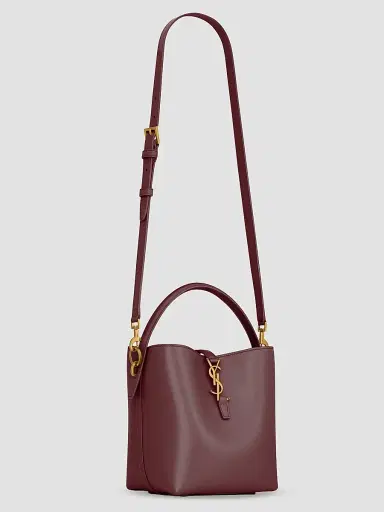 Saint Laurent Women's Le 37 Small Bucket Bag in Shiny Leather | Thumbnail 4 Saint Laurent Women's Le 37 Small Bucket Bag in Shiny Leather | Thumbnail 4