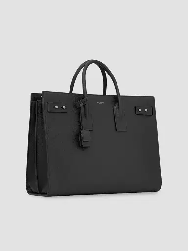 Saint Laurent Men's Sac De Jour Thin Large in Grained Leather | Thumbnail 4 Saint Laurent Men's Sac De Jour Thin Large in Grained Leather | Thumbnail 4