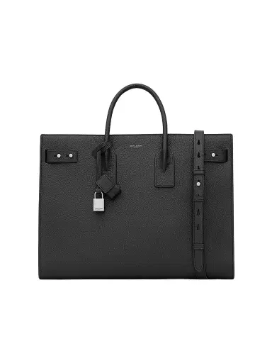 Saint Laurent Men's Sac De Jour Thin Large in Grained Leather | Thumbnail 1 Saint Laurent Men's Sac De Jour Thin Large in Grained Leather | Thumbnail 1