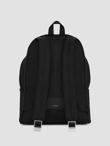 Saint Laurent Men's City Backpack in Canvas, Nylon and Leather | Thumbnail 2 Saint Laurent Men's City Backpack in Canvas, Nylon and Leather | Thumbnail 2