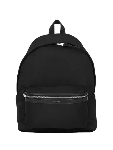 Saint Laurent Men's City Backpack in Canvas, Nylon and Leather | Thumbnail 1 Saint Laurent Men's City Backpack in Canvas, Nylon and Leather | Thumbnail 1