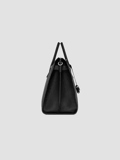 Saint Laurent Men's Sac De Jour 48h Duffle Bag in Grained Leather - Black | Thumbnail 4